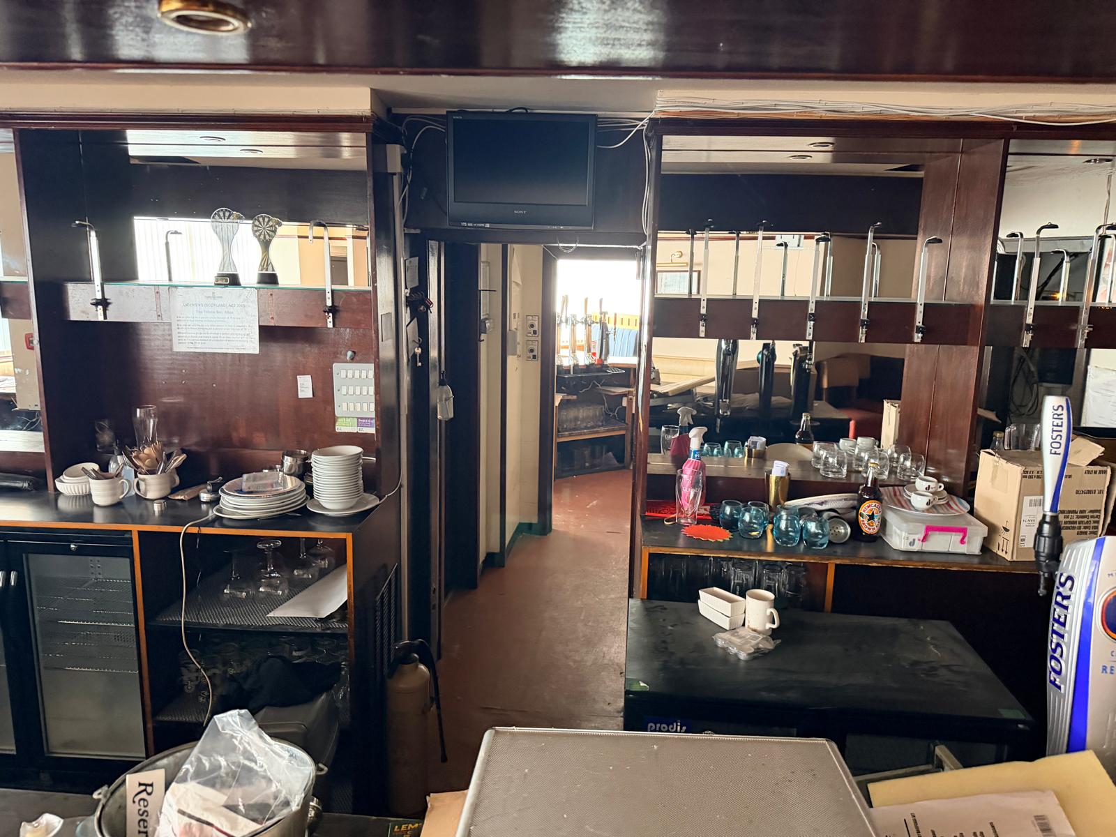 Thistle Bar Alloa — interior renovation underway