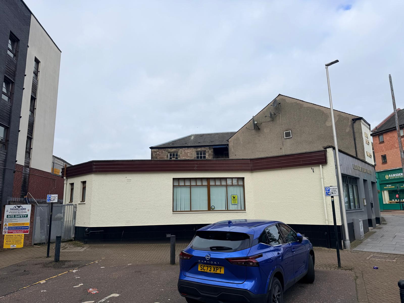 Thistle Bar Alloa — commercial interior during refurbishment