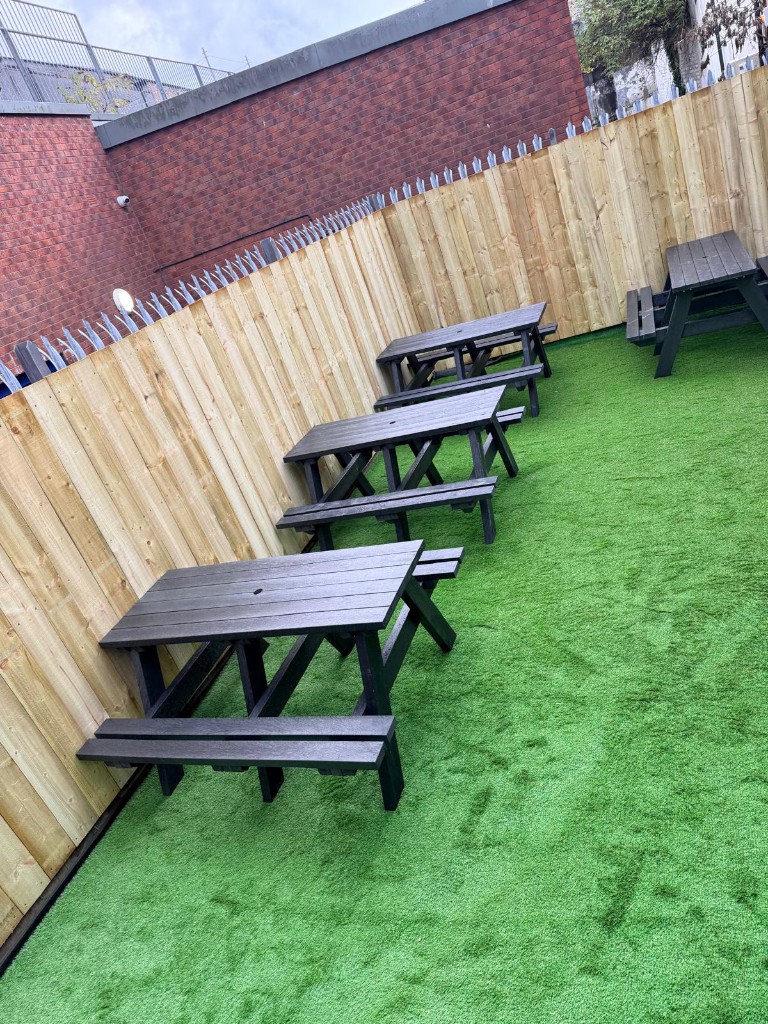 Completed — feature seating and ambient lighting